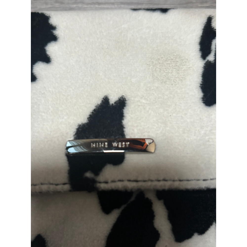 Nine West Black and White Cow Print Shoulder Bag - Picture 8 of 15